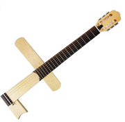 Cross Guitar 1.0 Nylon-String : Folding/Foldable Classical Acoustic Silent guitar with Gig Bag[CRS1-N] - Cross Guitar - World's 1st Innovative crossing guitar